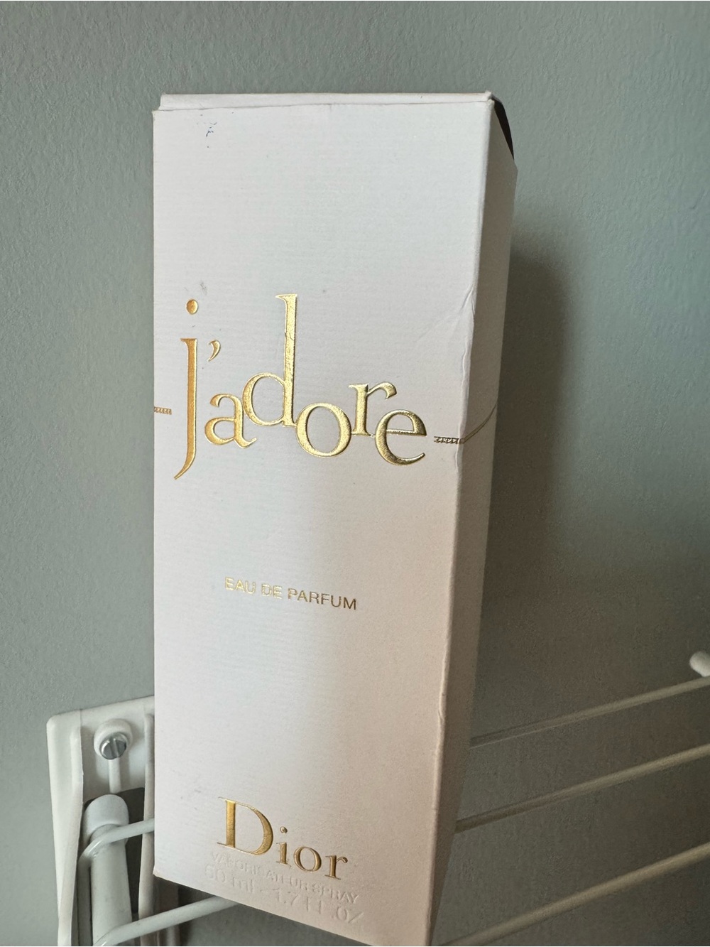Dior J'adore Box — Ivory with Gold Foil